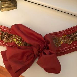 Silk beaded belt
